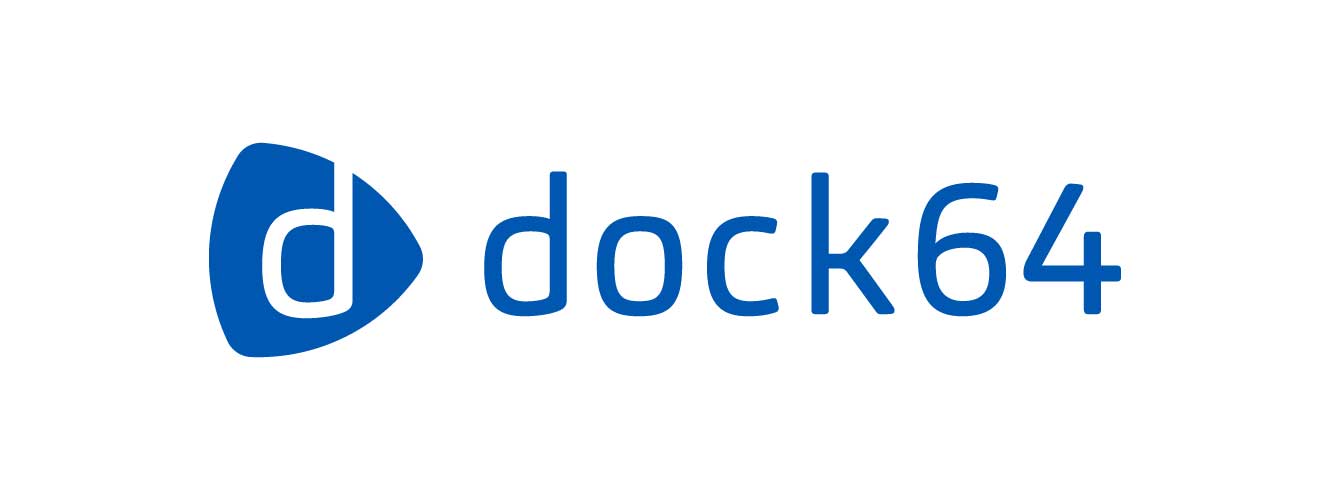 Logodesign dock64 weiss