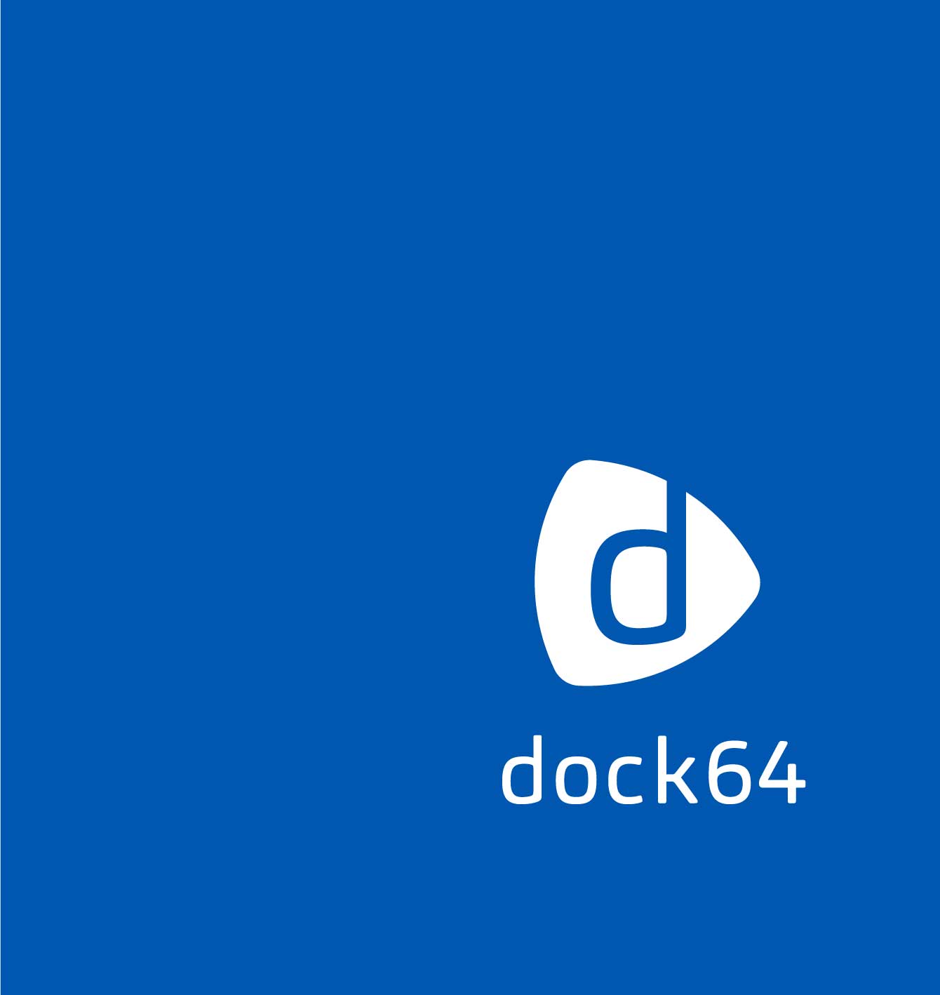 Logodesign dock64 blau