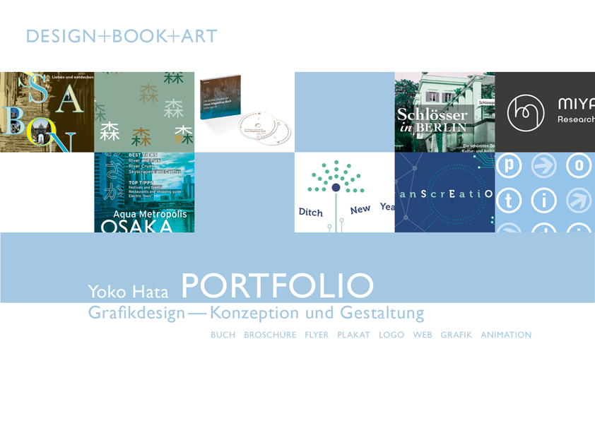 Portfolio Grafikdesign – Buchgestaltung, Printdesign, Webdesign, Logodesign, Animation, Raumgestaltung